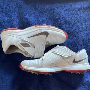 White and Red Nike Tiger Woods Golf Shoes